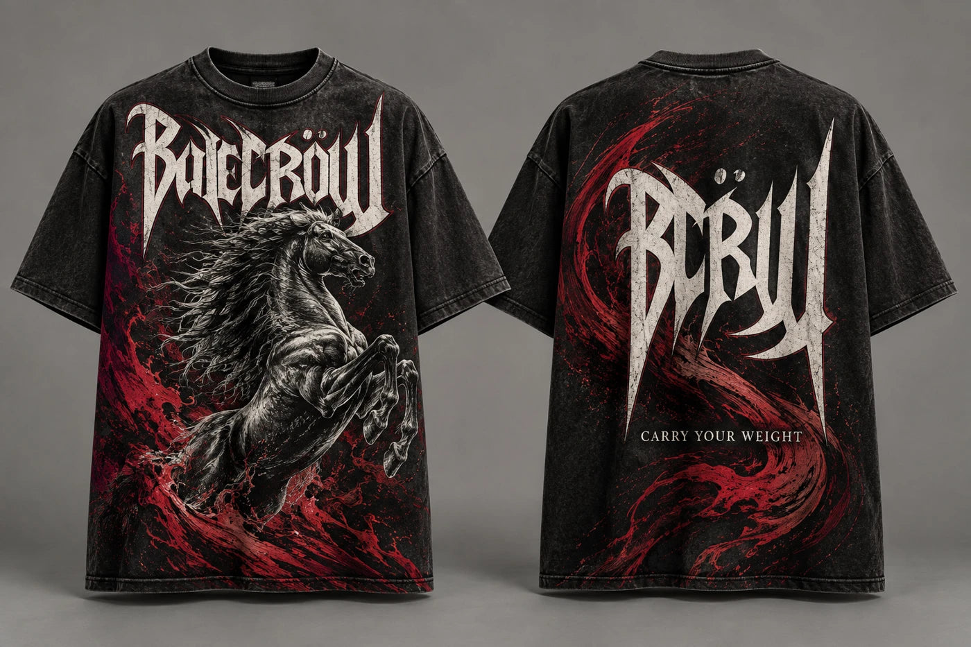 LAST LIGHT STALLION — Front & back